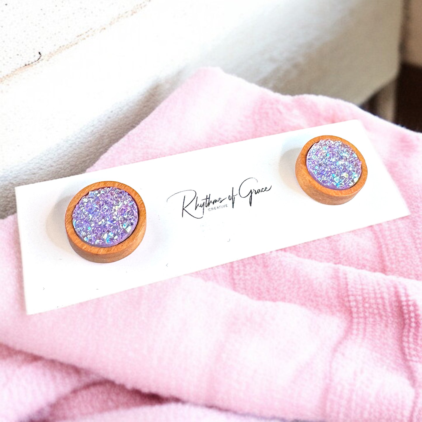 Sparkle & Shine: Faux Druzy Stud Earrings! ✨