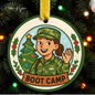 First Christmas at Boot Camp Ornament — Custom Military Milestone Keepsake