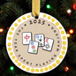 Mahjong Christmas Ornament | 2025 – The Year Spent Playing Mahjong | Personalized Keepsake