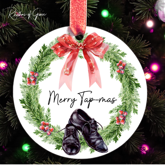 Merry Tap-mas Tap Dance Ornament – Personalized Christmas Gift for Tap Dancers & Teachers