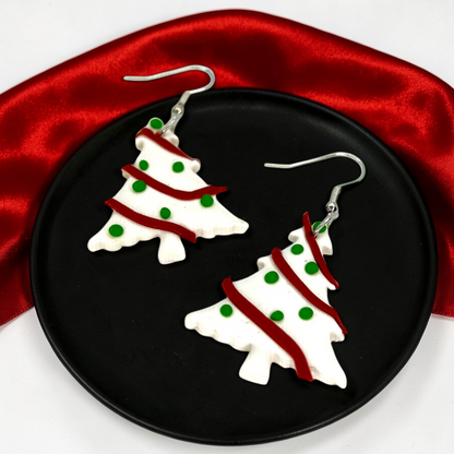 Christmas Tree Snack Cake Earrings