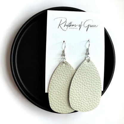 Teardrop Dream Earrings: Colorful Faux Leather Dangles for Every Occasion!