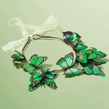 Whimsical Green Butterfly Headband: Elevate Your Style to Magical Heights!