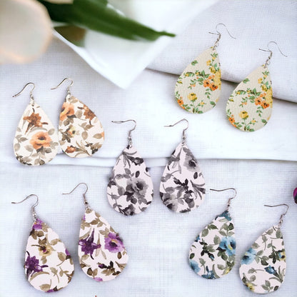 Bloom Into Style: Delicate Floral Teardrop Earrings!