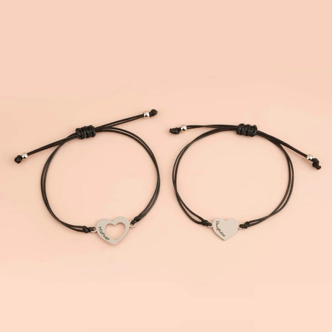 Forever Connected: Adorable Mother-Daughter Matching Bracelet Set!