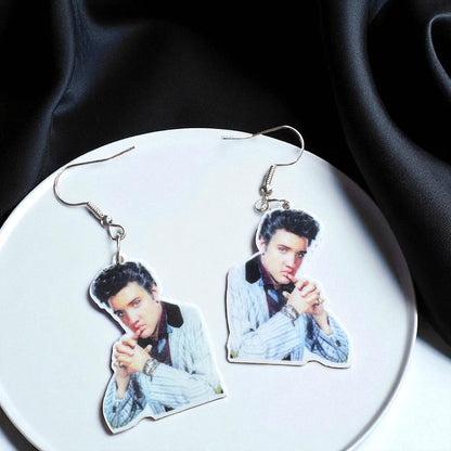 Rock Your Style: Elvis Presley Dangle Earrings - 12 Iconic Designs! 🎸