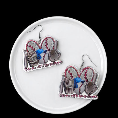 Swing into Style: Fun Baseball Dangle Earrings for Game Day