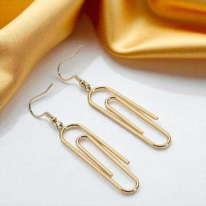 School's in Session: Gold Paperclip Earrings to Class Up Your Style! - Rhythms of Grace Creative