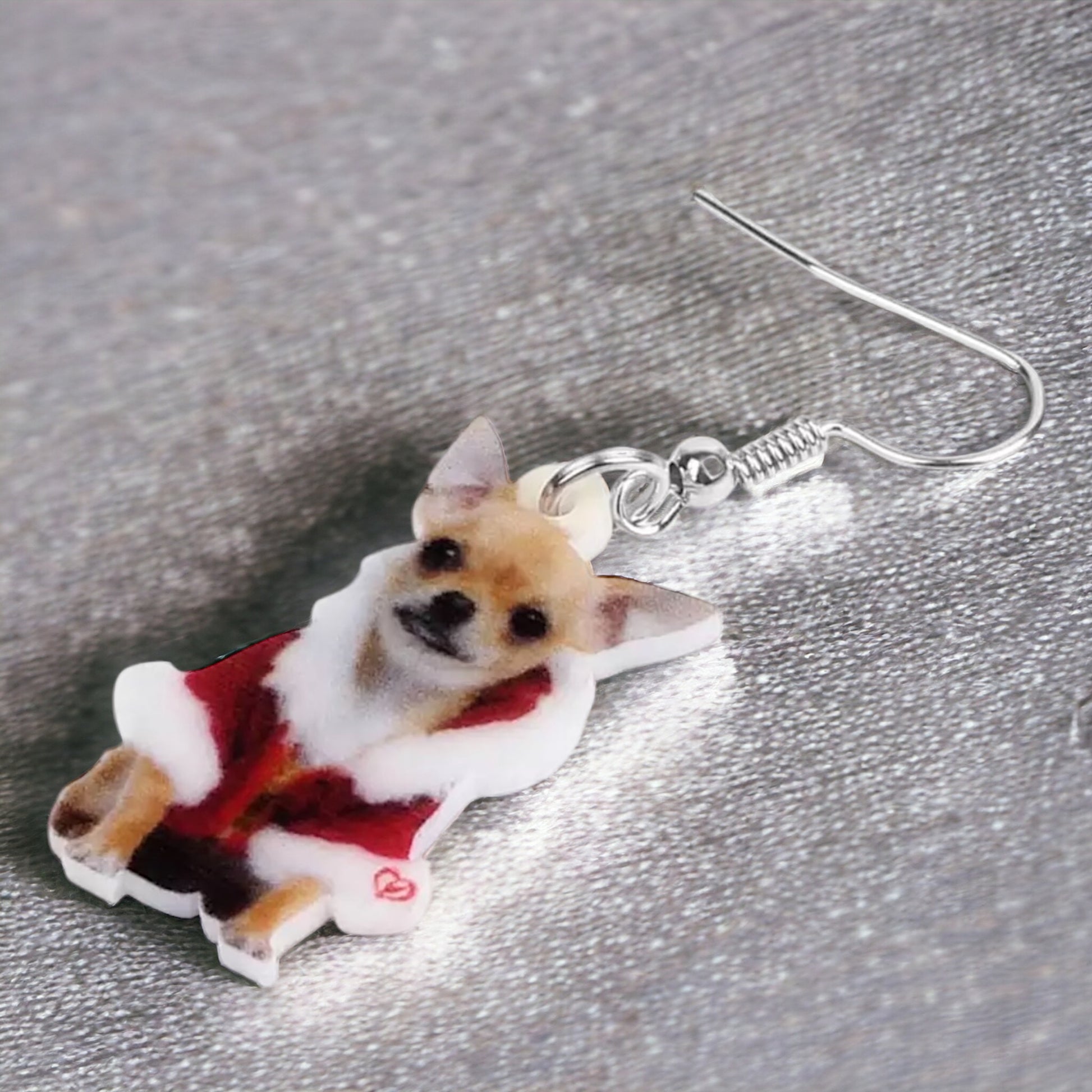 Chihuahua Earrings - Dog Earrings, Chi Mom, Dog Jewelry, Dog Mom, Chihuahua Jewelry, Dog Accessories, Puppy Earrings, Chihuahua Accessories - Rhythms of Grace Creative