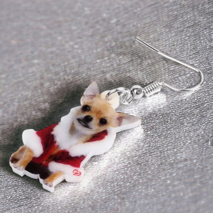 Chihuahua Earrings - Dog Earrings, Chi Mom, Dog Jewelry, Dog Mom, Chihuahua Jewelry, Dog Accessories, Puppy Earrings, Chihuahua Accessories - Rhythms of Grace Creative