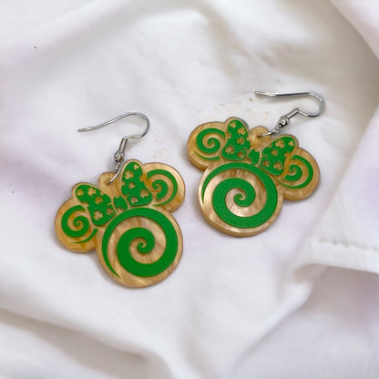 Lucky Mouse Ear Earrings - St. Patty's Day Edition! 🍀 - Rhythms of Grace Creative