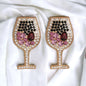 Wine Not? Sip in Style with Our Sparkly Wine Glass Earrings!