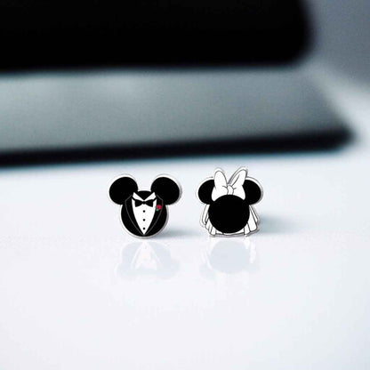 Celebrate Your Love with Our Wedding Mouse Ear Studs!💍