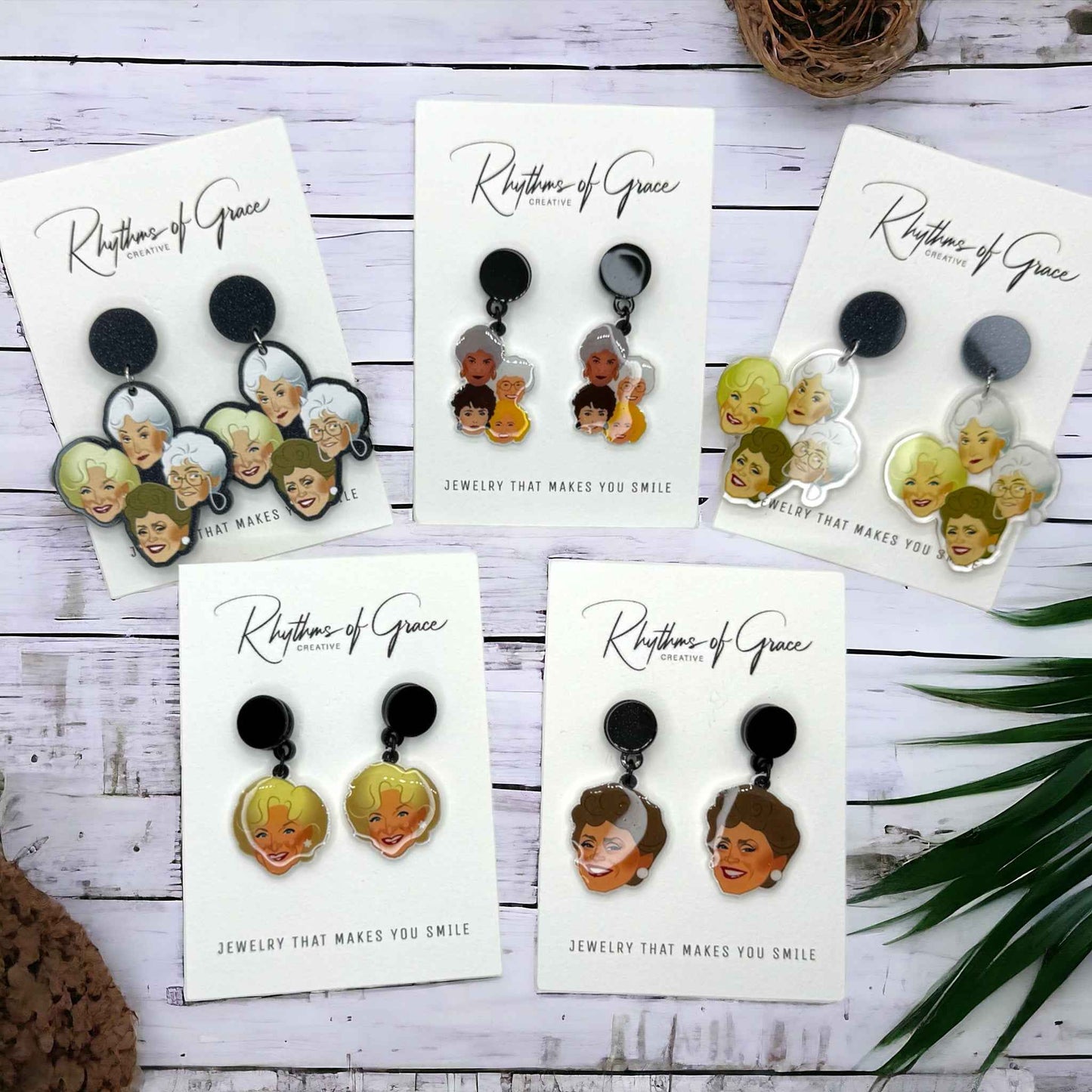 Stay Golden – Golden Girls Earrings for Fierce, Fabulous Fans 🌴
