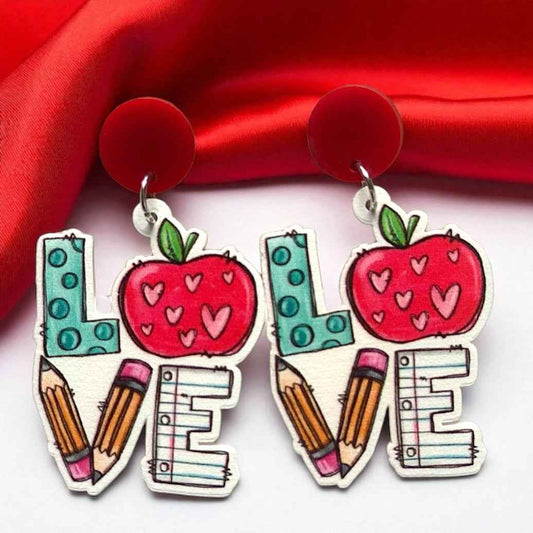 Chic & Cheerful: ‘I Love Teaching’ Earrings!