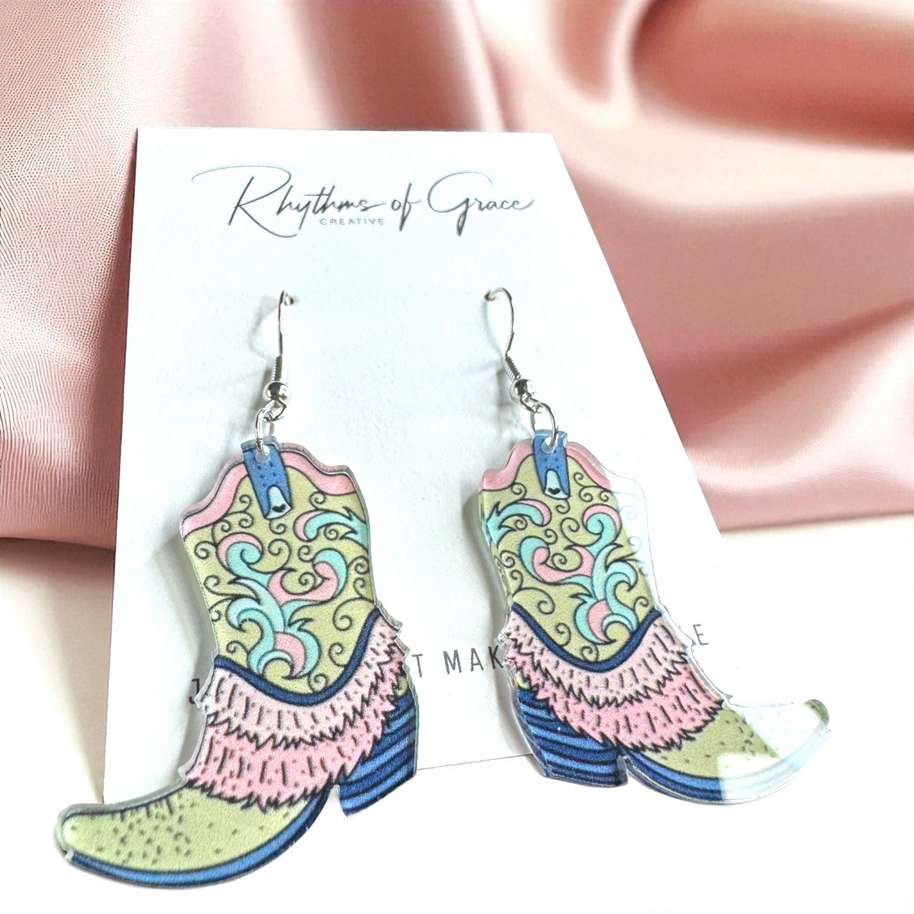 Boot Scootin' Bling: Cowgirl Boots Earrings for Your Inner Rockstar!