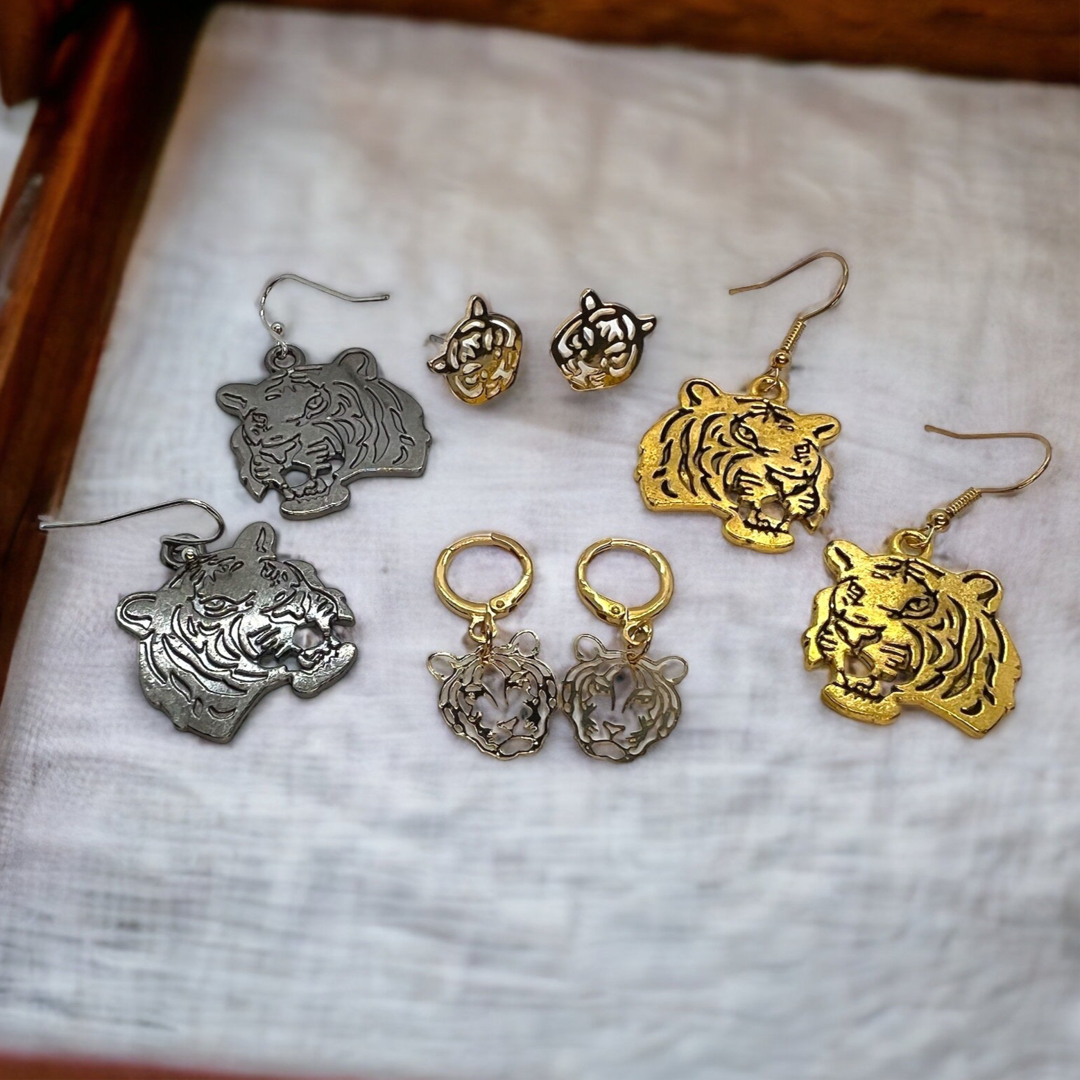 Roar into Style: Tiger Earrings Collection 🐅 - Rhythms of Grace Creative