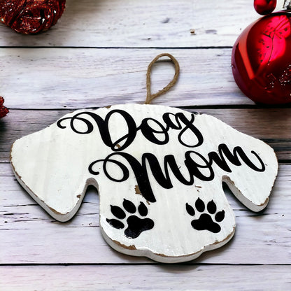 Pawsitively Perfect: Personalized Dog Mom Ornament 🌟 - Rhythms of Grace Creative