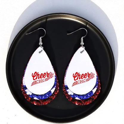 Touchdown Style: 'Cheer Mom' Dangle Earrings 🏈