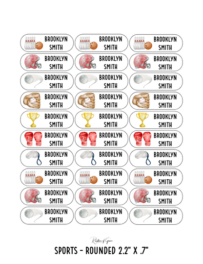 Back to School Personalized Character Labels – Waterproof & Customizable!