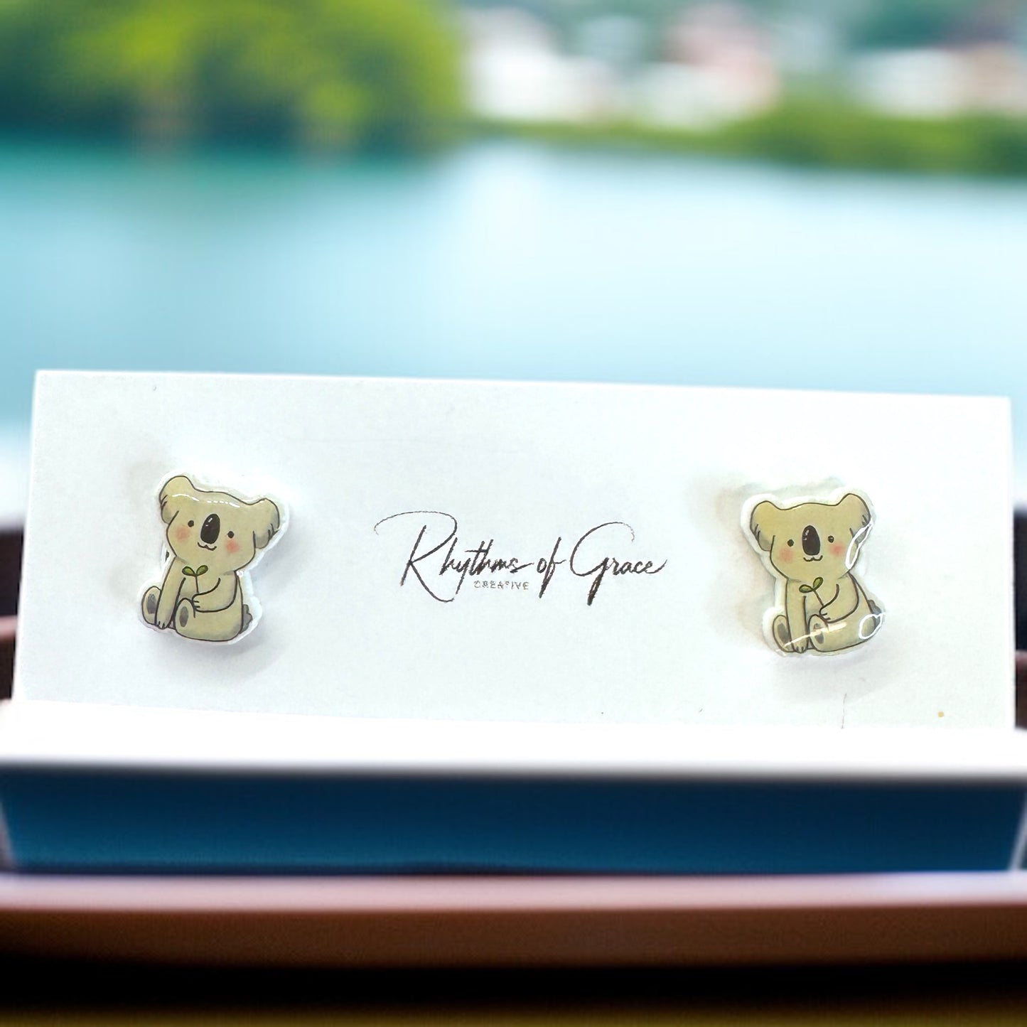 Koala-ty Cuties: Adorable Cartoon Koala Stud Earrings!