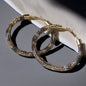 Shimmering Elegance: Multicolor Glitter Hoops