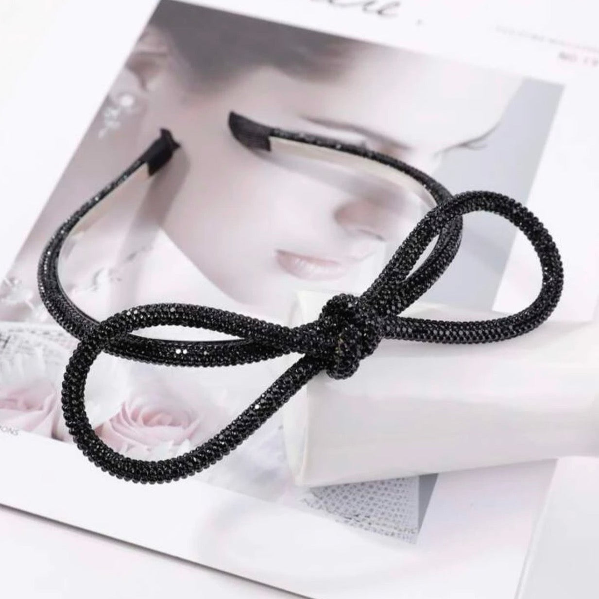 Bows Before Bros: Sparkly Rhinestone Headbands (Black, Gold, Rainbow) - Rhythms of Grace Creative
