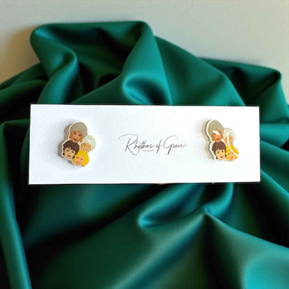 Stay Golden – Golden Girls Earrings for Fierce, Fabulous Fans 🌴