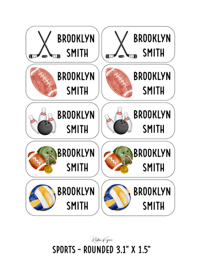 Back to School Personalized Character Labels – Waterproof & Customizable!