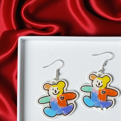 Teddy Bear Earrings - Whimsical Charm for the Young at Heart! 🧸