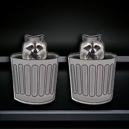 Ravishing Raccoon Stud Earrings - Double the Cuteness!