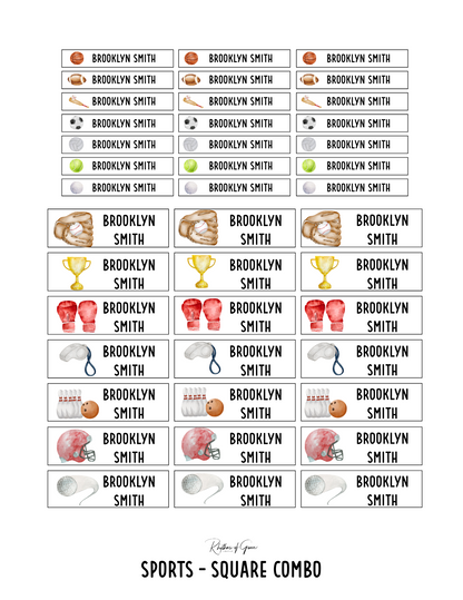 Back to School Personalized Character Labels – Waterproof & Customizable!