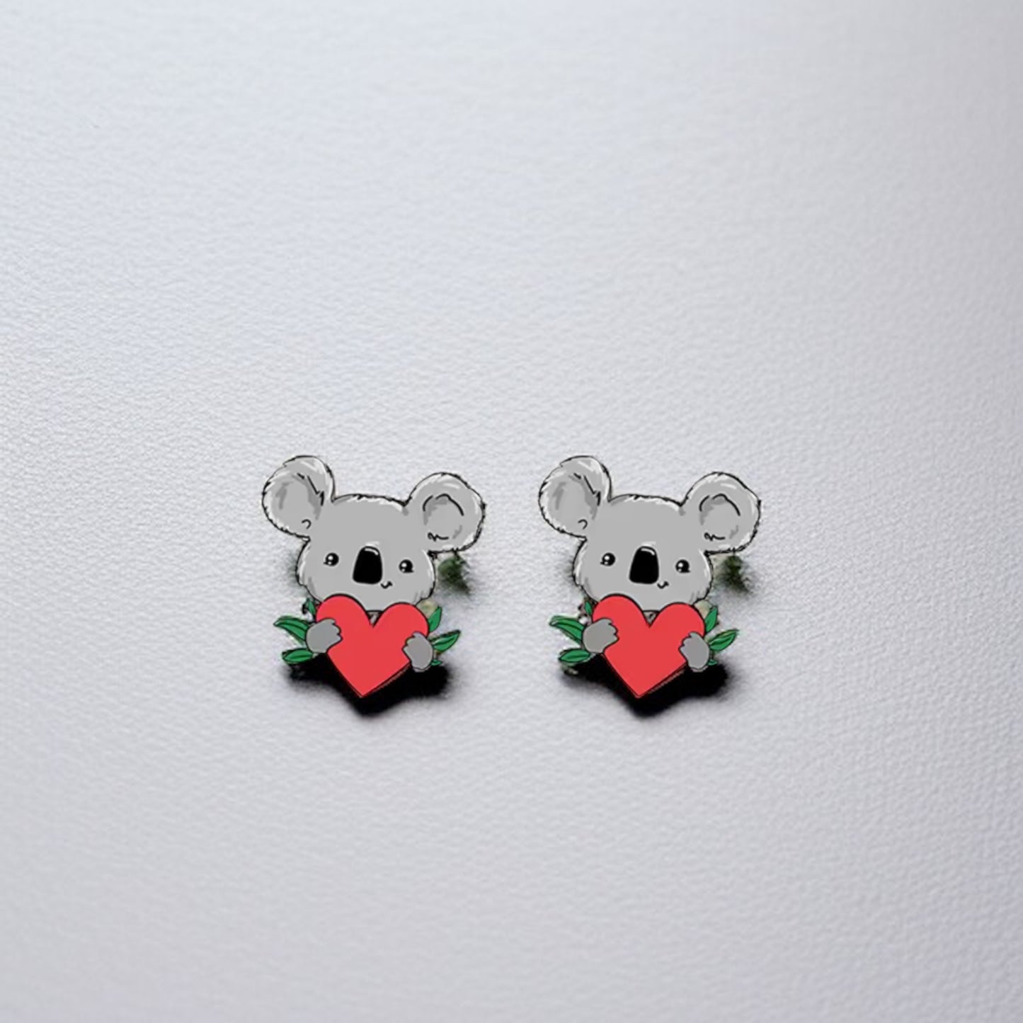 Koala-ty Cuties: Adorable Cartoon Koala Stud Earrings!