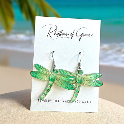 Catch the Whimsy! Dragonfly Dangle Earrings