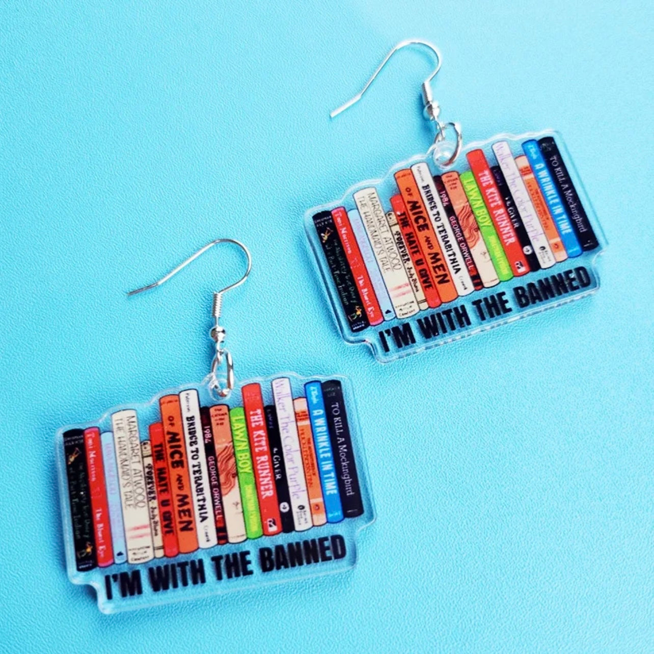  I'm With the Banned Earrings: Wear Your Story! ✨📚 - Rhythms of Grace Creative