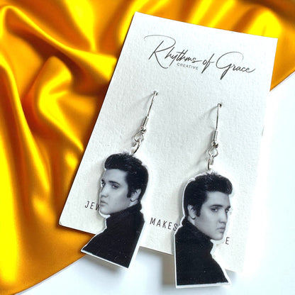 Rock Your Style: Elvis Presley Dangle Earrings - 12 Iconic Designs! 🎸