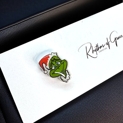 Grinchy Glam: Christmas Stud Earrings!🎄