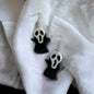 Halloween Earrings - Halloween Accessories, Witch Earrings, Not So Scary, Pumpkin Earrings, Scream Ghost - Rhythms of Grace Creative