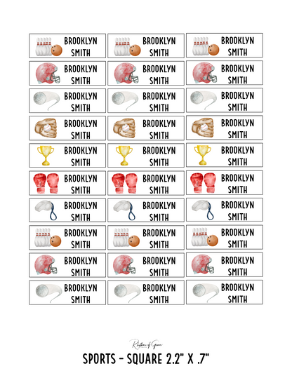 Back to School Personalized Character Labels – Waterproof & Customizable!