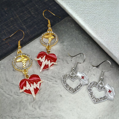 Dazzle in the ER: Medical Staff Drop Earrings ✨