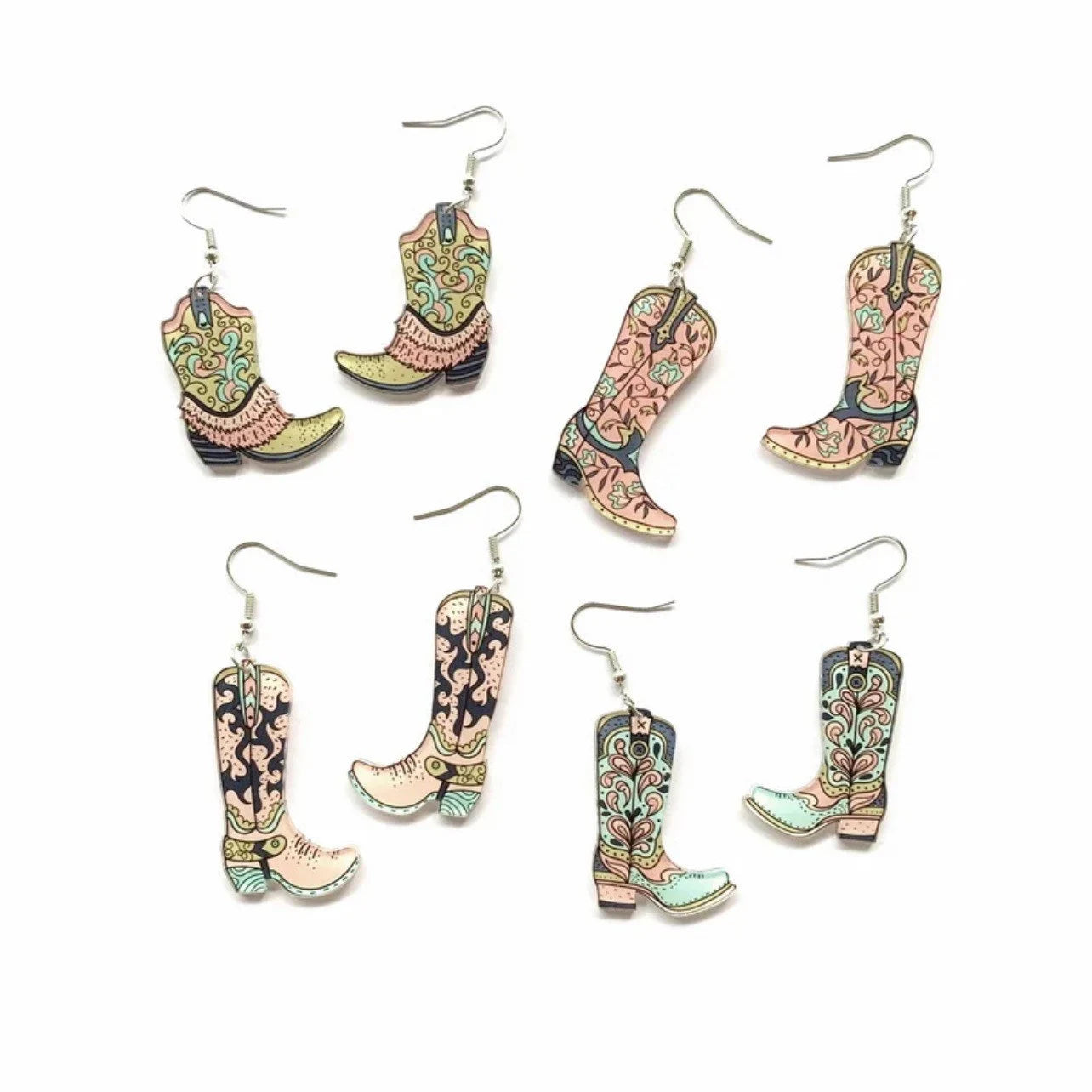 Boot Scootin' Bling: Cowgirl Boots Earrings for Your Inner Rockstar!