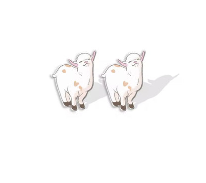 Goats Galore: Adorable Goat Stud Earrings! 🐐