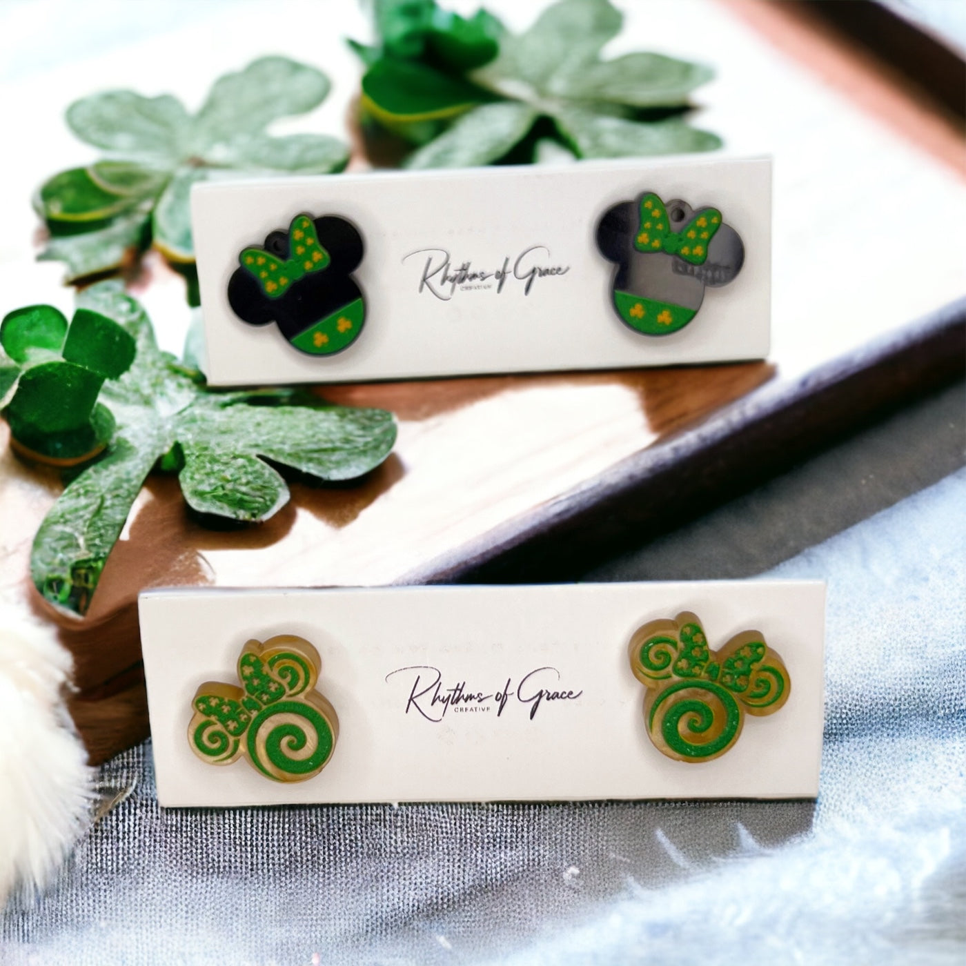 Lucky Mouse Ear Earrings - St. Patty's Day Edition! 🍀 - Rhythms of Grace Creative