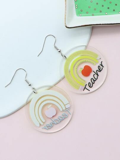 Teacher Earrings Collection: Show Your Passion for Teaching! 🍎 - Rhythms of Grace Creative