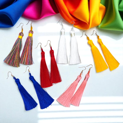 Tassel Power: Colorful Boho Dangle Earrings in 9 Vibrant Shades!