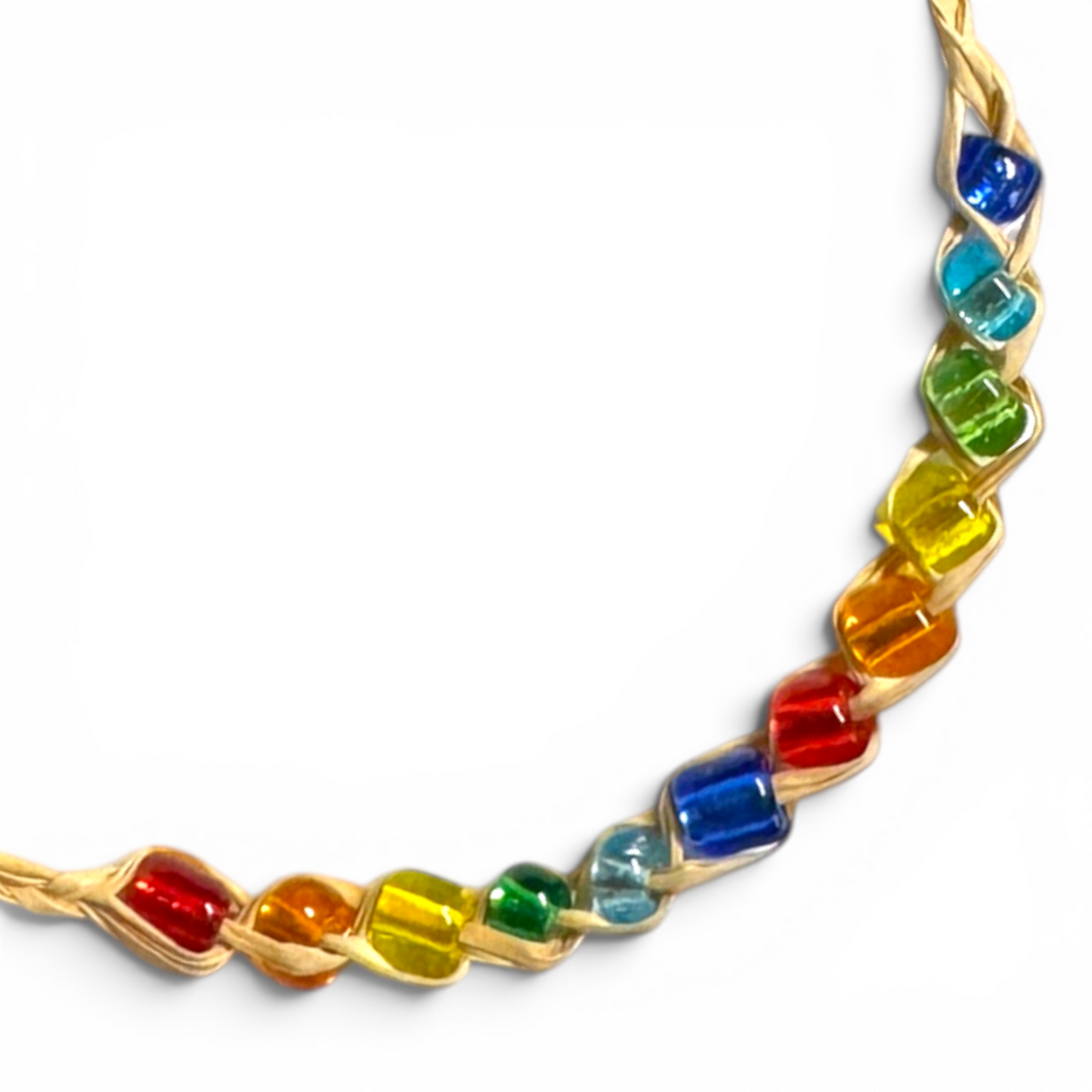 Rainbow Beaded Friendship Bracelet - The Perfect Accessory! 🌈