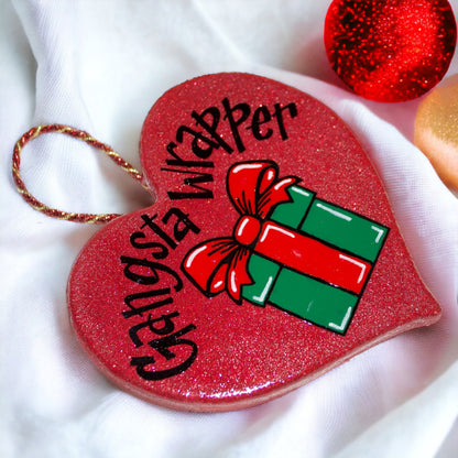 Holiday Hustler: Gangsta Wrapper Ornament for the Gift-Wrapping MVPs!