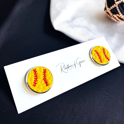 Step Up to the Plate with Our Baseball & Softball Stud Earrings! ⚾🥎