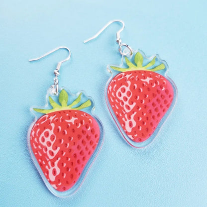 Berry Sweet Summer Earrings - Dazzling Strawberry Dangles! - Rhythms of Grace Creative
