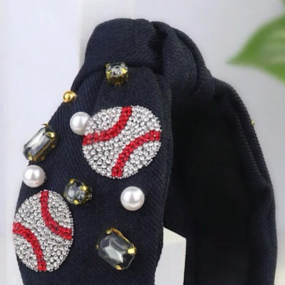 Sparkle & Swing: The Ultimate Baseball Headband!